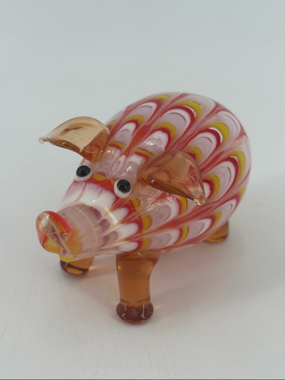 Fitz and Floyd glass menagerie pig with original box